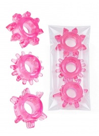 Комплект из трех розовых эрекционных колец - Erowoman-Eroman - в Копейске купить с доставкой