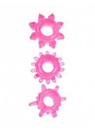 Комплект из трех розовых эрекционных колец - Erowoman-Eroman - в Копейске купить с доставкой