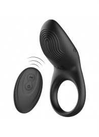 Черное эрекционное виброкольцо с пультом ДУ - Ibiza - в Копейске купить с доставкой