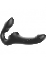 Черный безремневой страпон с 3 моторами - Ibiza - купить с доставкой в Копейске