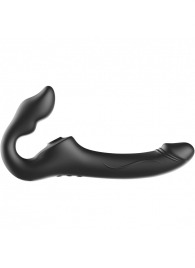 Черный безремневой страпон с 3 моторами - Ibiza - купить с доставкой в Копейске