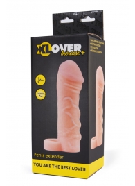 Фаллическая удлиняющая насадка с кольцом для фиксации - 16 см. - ToyFa - в Копейске купить с доставкой