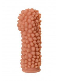 Насадка на фаллос с пузыриками по всей поверхности - 14,7 см. - KOKOS - в Копейске купить с доставкой