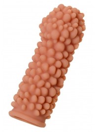 Насадка на фаллос с пузыриками по всей поверхности - 14,7 см. - KOKOS - в Копейске купить с доставкой