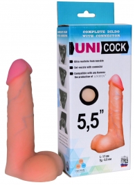 Фаллическая насадка Харнесс UNICOCK 5,5  - 17 см. - LOVETOY (А-Полимер) - купить с доставкой в Копейске