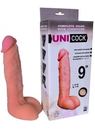 Фаллическая насадка Харнесс UNICOCK 9  - 24 см. - LOVETOY (А-Полимер) - купить с доставкой в Копейске