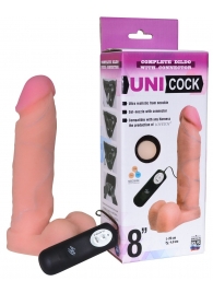 Фаллическая насадка Харнесс UNICOCK 8  с вибрацией - 20 см. - LOVETOY (А-Полимер) - купить с доставкой в Копейске