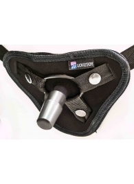 Страпон с 2 насадками и вибрацией UniStrap - 20 и 18 см. - LOVETOY (А-Полимер) - купить с доставкой в Копейске