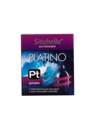 Стимулирующая насадка со спиралью из усиков Platino  Шторм - Sitabella - купить с доставкой в Копейске