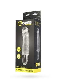 Прозрачная насадка с петлёй для фиксации - 14 см. - ToyFa - в Копейске купить с доставкой