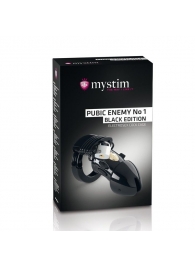 Пояс верности с электростимуляцией Mystim Pubic Enemy No1 Black Edition - MyStim - купить с доставкой в Копейске