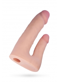 Поясной страпон с насадкой для двойного проникновения - 16 см. - ToyFa - купить с доставкой в Копейске