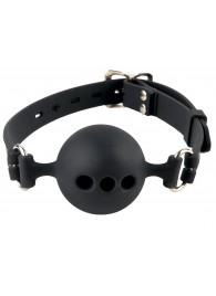 Силиконовый кляп-шар с отверстиями для дыхания Silicone Breathable Ball Gag Small - Pipedream - купить с доставкой в Копейске