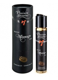 Массажное масло с ароматом шоколада Huile de Massage Gourmande Chocolat - 59 мл. - Plaisir Secret - купить с доставкой в Копейске