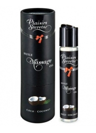 Массажное масло с ароматом кокоса Huile de Massage Gourmande Coco - 59 мл. - Plaisir Secret - купить с доставкой в Копейске