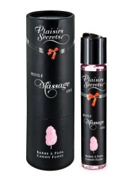 Массажное масло с ароматом сладкой ваты Huile de Massage Gourmande Barbe à Papa - 59 мл. - Plaisir Secret - купить с доставкой в Копейске