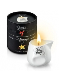 Массажная свеча с ароматом ванили Bougie Massage Gourmande Vanille - 80 мл. - Plaisir Secret - купить с доставкой в Копейске