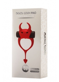 Красное эрекционное кольцо в форме дьяволенка DEVOL COCKRING - Adrien Lastic - в Копейске купить с доставкой