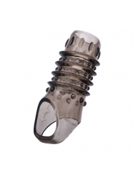 Открытая дымчатая насадка с точками и рёбрами ToyFa XLover - 11,5 см. - ToyFa - в Копейске купить с доставкой