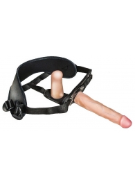 Женский страпон с вагинальной пробкой Woman Strap - 18 см. - LOVETOY (А-Полимер) - купить с доставкой в Копейске