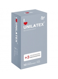 Презервативы с точками Unilatex Dotted - 12 шт. + 3 шт. в подарок - Unilatex - купить с доставкой в Копейске