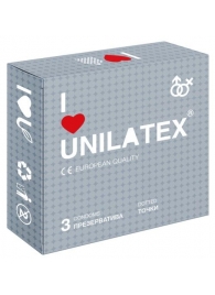 Презервативы с точками Unilatex Dotted - 3 шт. - Unilatex - купить с доставкой в Копейске