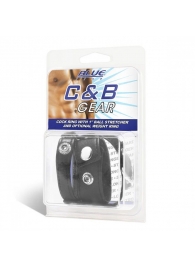 Утяжка для мошонки и пениса Cock Ring With 1  Ball Stretcher And Optional Weight Ring - BlueLine - купить с доставкой в Копейске