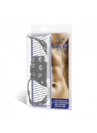 Утяжка на пенис и мошонку Cock Ring With 1.5  Ball Stretcher And Optional Weight Ring - BlueLine - купить с доставкой в Копейске