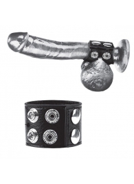 Ремень на член и мошонку 1.5  Cock Ring With Ball Strap - BlueLine - купить с доставкой в Копейске