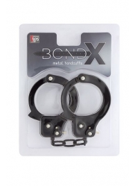 Чёрные наручники из листового металла BONDX METAL CUFFS BLACK - Dream Toys - купить с доставкой в Копейске
