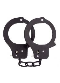 Чёрные наручники из листового металла BONDX METAL CUFFS BLACK - Dream Toys - купить с доставкой в Копейске