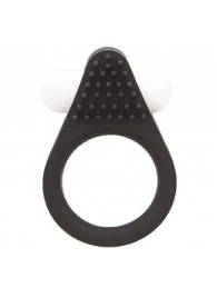 Чёрное эрекционное кольцо LIT-UP SILICONE STIMU RING 1 BLACK - Dream Toys - в Копейске купить с доставкой