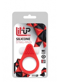 Красное эрекционное кольцо LIT-UP SILICONE STIMU RING 1 RED - Dream Toys - в Копейске купить с доставкой