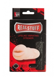 Мастурбатор-ротик с вибрацией REALSTUFF VIBRATING MASTURBATOR MOUTH - Dream Toys - в Копейске купить с доставкой
