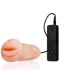 Мастурбатор-ротик с вибрацией REALSTUFF VIBRATING MASTURBATOR MOUTH - Dream Toys - в Копейске купить с доставкой