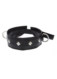 Полиуретановый ошейник с пуклями и D-кольцами Collar with Studs - Blush Novelties - купить с доставкой в Копейске