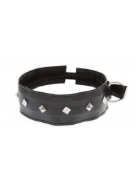 Полиуретановый ошейник с пуклями Collar with Studs - Blush Novelties - купить с доставкой в Копейске