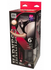 Пояс харнесс премиум класса WOMAN SIMPLEX (S) с 3 насадками - LOVETOY (А-Полимер) - купить с доставкой в Копейске