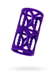 Фиолетовая насадка-сетка на член - A-toys - в Копейске купить с доставкой