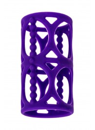 Фиолетовая насадка-сетка на член - A-toys - в Копейске купить с доставкой