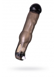 Закрытая фаллическая насадка на пенис с кольцом для фиксации  вибропулей - ToyFa - в Копейске купить с доставкой