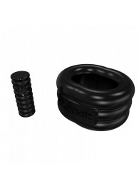 Чёрное эрекционное виброкольцо Stretch - Bathmate - в Копейске купить с доставкой