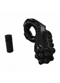 Чёрное эрекционное виброкольцо Tickle - Bathmate - в Копейске купить с доставкой