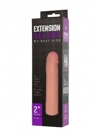 Насадка-удлинитель Extension sleeve телесного цвета - 18,5 см. - Sitabella - в Копейске купить с доставкой