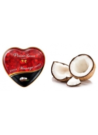 Массажная свеча с ароматом кокоса Bougie Massage Candle - 35 мл. - Plaisir Secret - купить с доставкой в Копейске