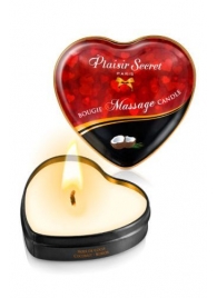 Массажная свеча с ароматом кокоса Bougie Massage Candle - 35 мл. - Plaisir Secret - купить с доставкой в Копейске
