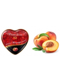 Массажная свеча с ароматом персика Bougie Massage Candle - 35 мл. - Plaisir Secret - купить с доставкой в Копейске