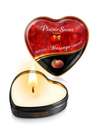 Массажная свеча с ароматом персика Bougie Massage Candle - 35 мл. - Plaisir Secret - купить с доставкой в Копейске