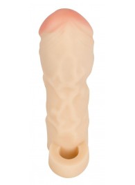 Закрытая удлиняющая насадка на пенис с подхватом мошонки T B Extension - Orion - в Копейске купить с доставкой