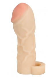 Закрытая удлиняющая насадка на пенис с подхватом мошонки T B Extension - Orion - в Копейске купить с доставкой